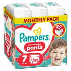 Pampers Active Baby Pants hlačne plenice, velikost 7, 15+ kg, 128/1