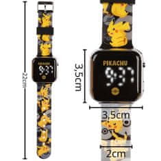 Pokémon Pokemon Pikachu Črna digitalna ura, LED-ura za zapestje za fante, datum in ura