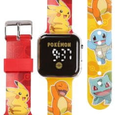 Pokemon Rumena digitalna ura, LED-ura za zapestje za fante, z datumom in uro