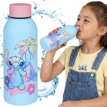 Disney DISNEY Stitch Jeklena steklenica za vodo, steklenica iz nerjavečega jekla za otroke, 500 ml, 3D-tisk