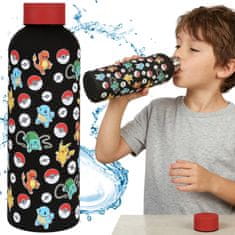 Pokémon Pokemon Jeklena steklenica za vodo, steklenica iz nerjavečega jekla za otroke 800 ml