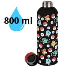 Pokémon Pokemon Jeklena steklenica za vodo, steklenica iz nerjavečega jekla za otroke 800 ml