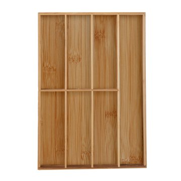 Northix Posoda za jedilni pribor iz bambusa s 7 predelki