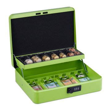 Northix Blagajna s 3-mestno kombinirano ključavnico in odstranljivim vložkom za kovance