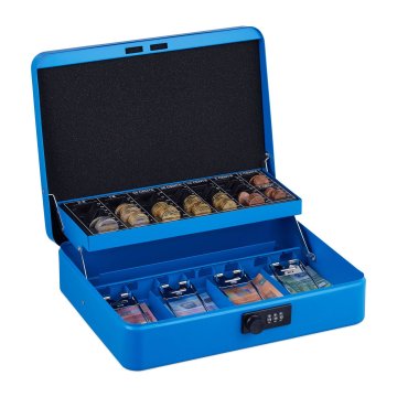 Northix Blagajna s 3-mestno kombinirano ključavnico in odstranljivim vložkom za kovance