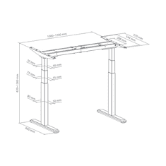S-box NOGICE ZA MIZO MD-172D ČRNA 