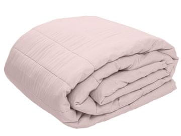 Ljubki dom Poletna prešita odeja SUMMER 140x200 cm, rožnata puder