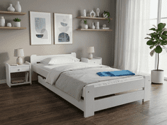 Ljubki dom Postelja Emily 80 x 200 cm bela Posteljno dno: Brez posteljnega dna, Vzmetnica: Vzmetnica Deluxe 10 cm