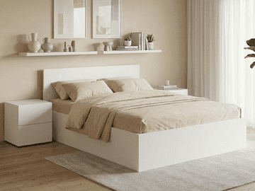 Ljubki dom Postelja SOFIA 120 x 200 cm, bela Posteljno dno: Lamelno posteljno dno, Vzmetnica: Brez vzmetnice