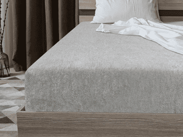 Ljubki dom Frote rjuha svetlo siva 140x200 cm