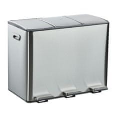 Northio 3-prekatni kuhinjski predal, 3x 15L, mehko zapiranje, nožni pedal