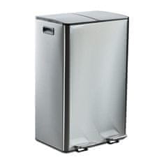 Northio 30L kuhinjski koš za odpadke z dvema predelkoma in nožnim pedalom, mehko zapiranje