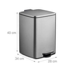 Northio Koš za kuhinjske odpadke 20L s pokrovom z mehkim zapiranjem