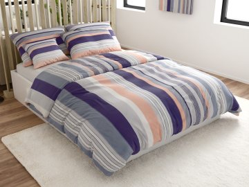 Ljubki dom Bombazna posteljnina NABON siva