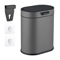 Northio Viseči koš za odpadke 5L z dvižnim pokrovom za kuhinjo in kopalnico