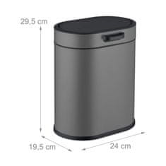 Northio Viseči koš za odpadke 5L z dvižnim pokrovom za kuhinjo in kopalnico