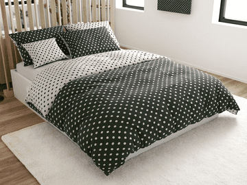 Ljubki dom Bombažna posteljnina Colam siva