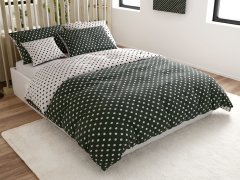 Ljubki dom Črna rjuha iz mikrovlaken 180 x 200 cm