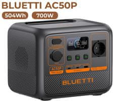 BLUETTI AC50P prenosna polnilna postaja, 700 W, 504 Wh, črna