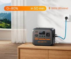 BLUETTI AC50P prenosna polnilna postaja, 700 W, 504 Wh, črna