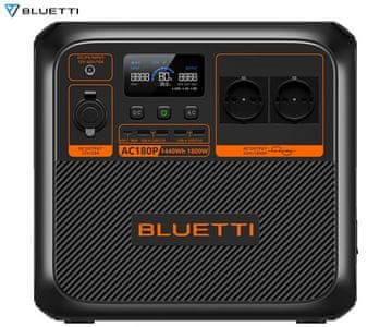 BLUETTI AC180P prenosna polnilna postaja, 1800W, črna
