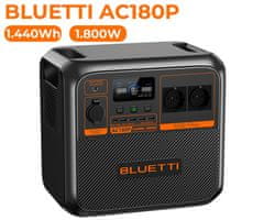 BLUETTI AC180P prenosna polnilna postaja, 1800W, črna