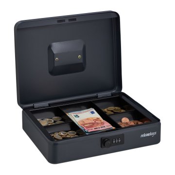 Northix Siv blagajniški predal s 3-mestno kombinacijsko ključavnico, odstranitven vložek za kovance