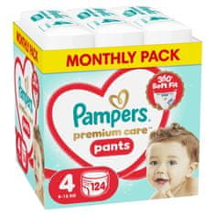 Premium Care Pants hlačne plenice, velikost 4, 9-15 kg, 124/1