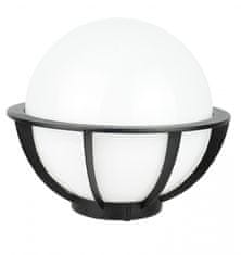 shumee Vrtna svetilka 270 cm krogla bela ali dimljena 25 cm 1xE27 črna IP43 SU-MA OGMWN 1 KPO 250 krogel