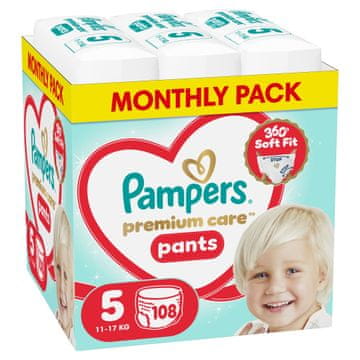 Pampers Premium Care Pants hlačne plenice, velikost 5, 11-17 kg, 108/1