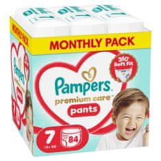 Pampers Premium Care Pants hlačne plenice, velikost 7, 15+ kg, 84/1