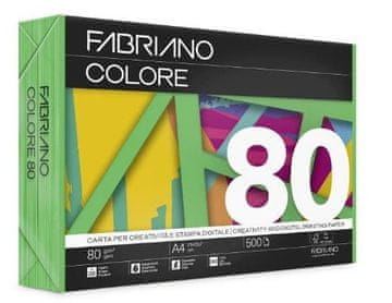 Fabriano Papir barvni a4 colore intenzivne barve 80gr - sv.zelena-verde pisello