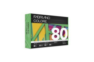 Fabriano Papir barvni a4 colore intenzivne barve 80gr - temno zelena-verde