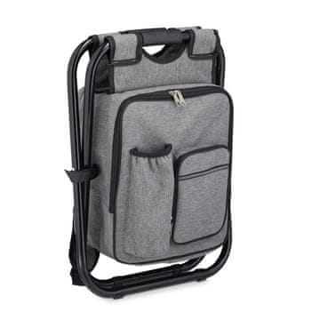 Northix Udoben zložljiv stolček za kampiranje ribolov in festivale 100 kg nosilnost