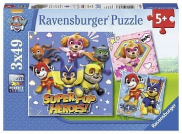 Ravensburger Sestavljanka Tlapková Patrola 3x49 kosov