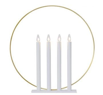Star trading Božični okraski (644-61) Candlestick circle white gold