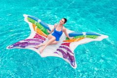 Bestway 43261 Napihljiv ležalnik - mavrični metulj, 294x193 cm