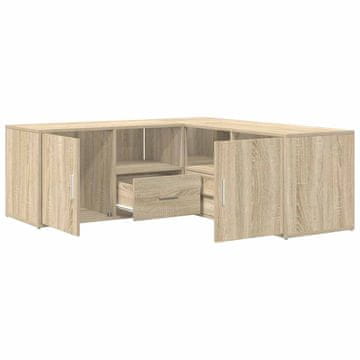 Vidaxl Kotna omarica sonoma hrast 200x40x45 cm iverna plošča