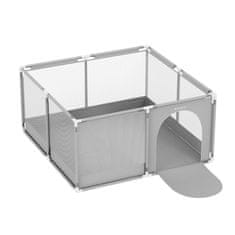 Tulano Zložljiva Otroška Ograja Cozy 20 Sivo-Bela