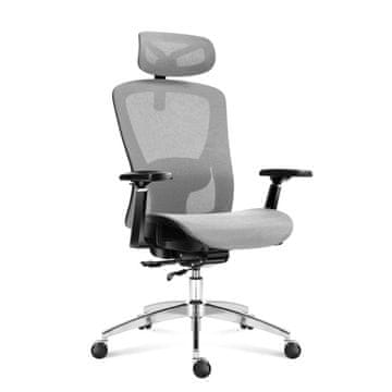 Mark Adler Ergonomski Pisarniški Stol Expert 5.3 Sivo Mrežasto Blago