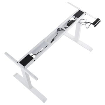 STEMA Okvir z električno nastavitvijo višine UT04E-3T/W. Ima dva motorja. Nastavitev višine in dolžine. Bela.