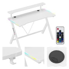 Huzaro Igralna Miza Hero 1.9 RGB Bela