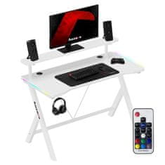 Huzaro Igralna Miza Hero 1.9 RGB Bela