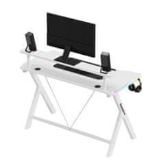 Huzaro Igralna Miza Hero 1.9 RGB Bela