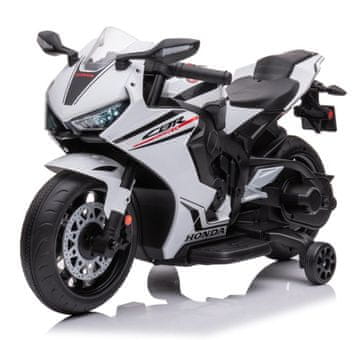shumee Honda CBR 1000RR Baterijski motocikel za vožnjo 12V luč zvok bela