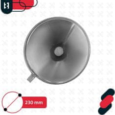 shumee Pocinkan kovinski lijak s cedilom, filter za kurilno olje, posoda 23 CM