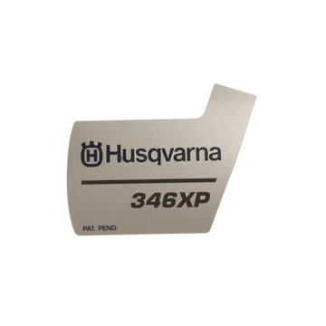 shumee ORIGINALNA nalepka za pokrov zaganjalnika Husqvarna 346XP!