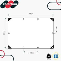 shumee Zaščitna ponjava 2x3m prozorna pokrivna ponjava 120g/m2
