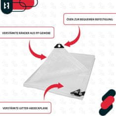 shumee Zaščitna ponjava 2x3m prozorna pokrivna ponjava 120g/m2