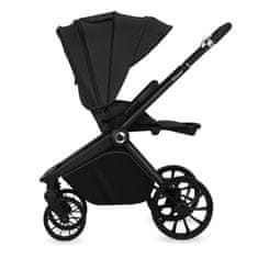 Lionelo Mika Plus 3v1 kombinirani otroški voziček, črn (Black Onyx)